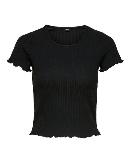Only Black Polyester T-Shirt