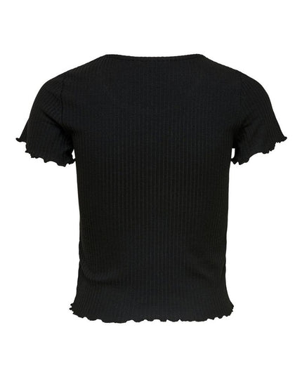 Only Black Polyester T-Shirt