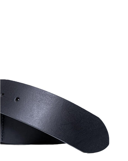 Armani Exchange Black Leather Regular Belt