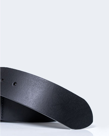 Armani Exchange Black Leather Regular Belt