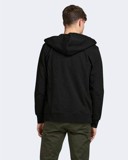 Jack Jones Black Cotton Hoodie