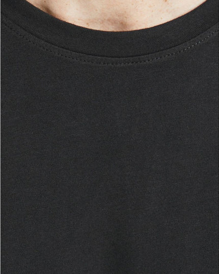 Jack Jones Black Cotton Long Sleeve T-Shirt