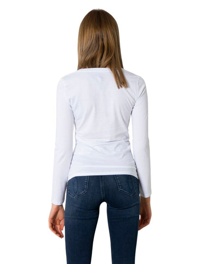 Armani Exchange White Cotton Long Sleeve T-Shirt