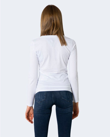 Armani Exchange White Cotton Long Sleeve T-Shirt