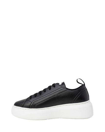 Armani Exchange Black Artificial Leather Low Top Sneakers