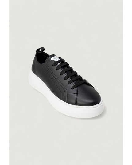 Armani Exchange Black Artificial Leather Low Top Sneakers