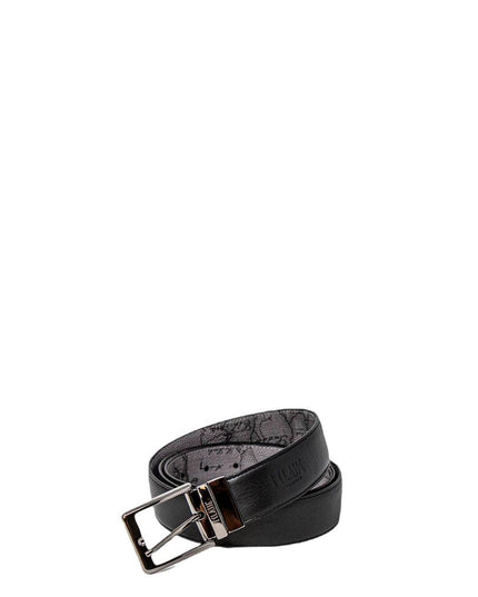 Alviero Martini Prima Classe Black Leather Regular Belt