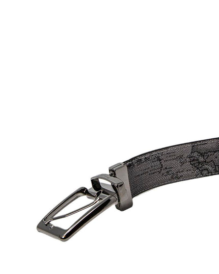 Alviero Martini Prima Classe Black Leather Regular Belt