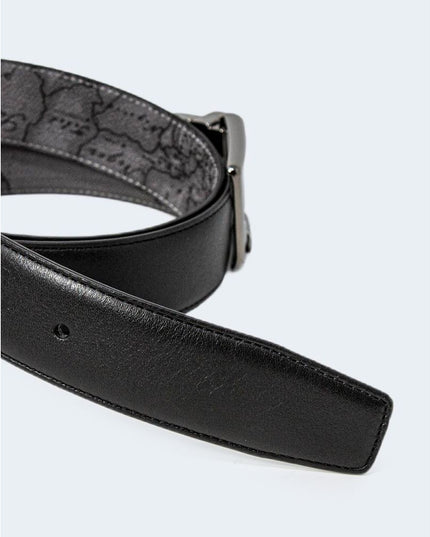 Alviero Martini Prima Classe Black Leather Regular Belt