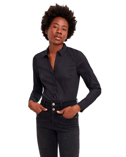Vero Moda Black Cotton Bodysuit
