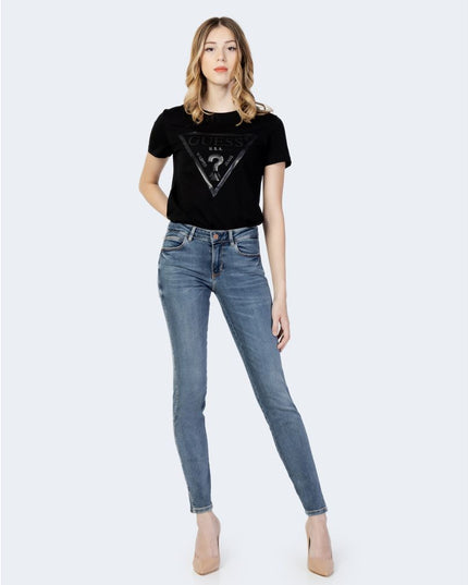 Guess Blue Cotton Skinny Jeans