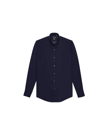 Antony Morato Blue Cotton Dress Shirt