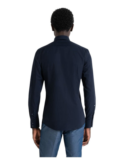Antony Morato Blue Cotton Dress Shirt