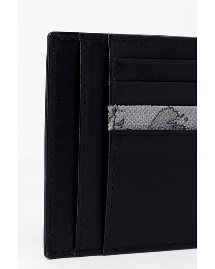 Alviero Martini Prima Classe Gray Leather Cardholder