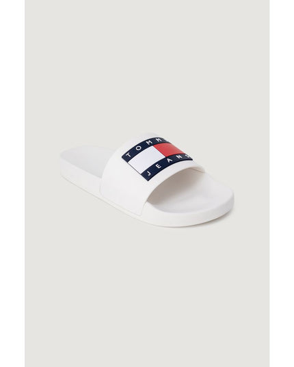 Tommy Hilfiger Jeans White Polyethylene Slippers