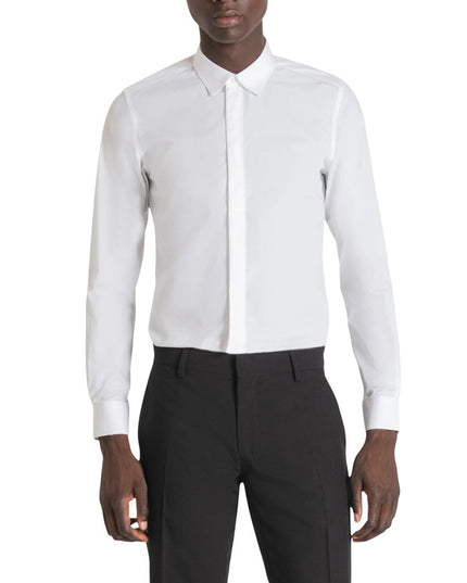 Antony Morato White Cotton Dress Shirt