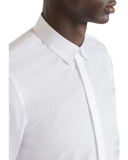 Antony Morato White Cotton Dress Shirt