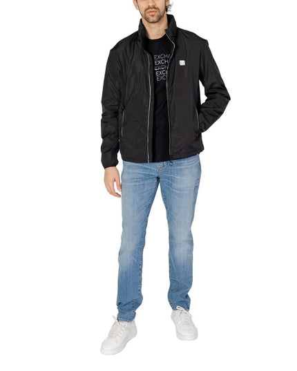Armani Exchange Black Polyester Shell Jacket