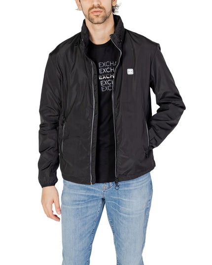 Armani Exchange Black Polyester Shell Jacket