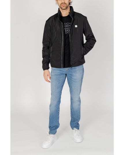 Armani Exchange Black Polyester Shell Jacket