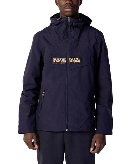 Napapijri Blue Polyester Shell Jacket