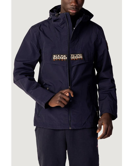 Napapijri Blue Polyester Shell Jacket
