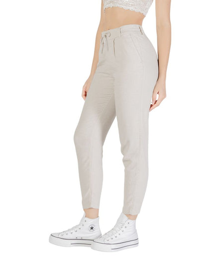 Only Bicolor Linen Casual Pants