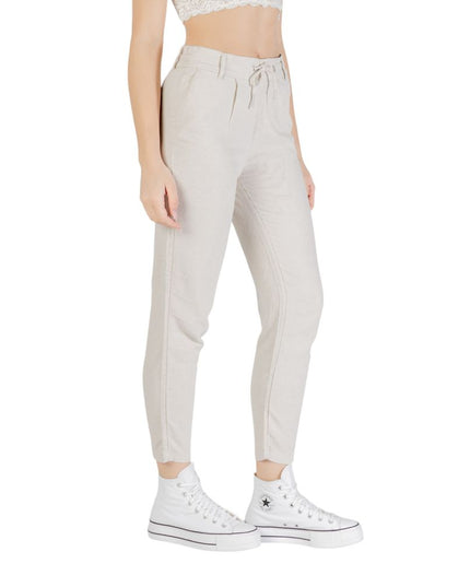 Only Bicolor Linen Casual Pants