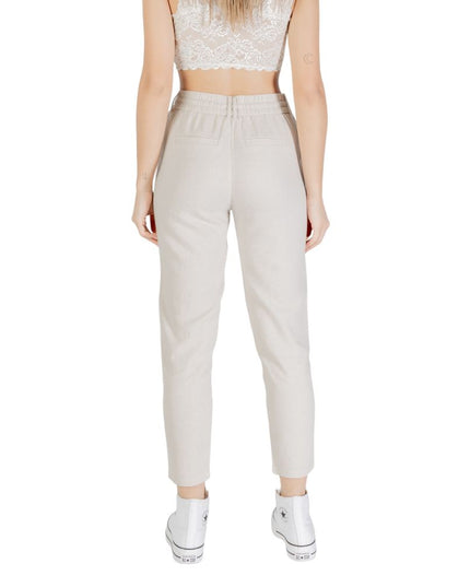 Only Bicolor Linen Casual Pants