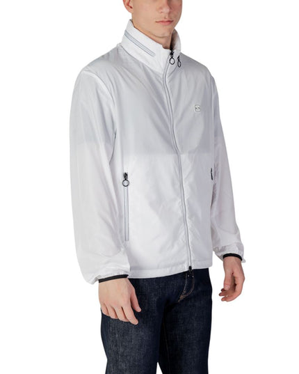 Armani Exchange White Polyester Shell Jacket