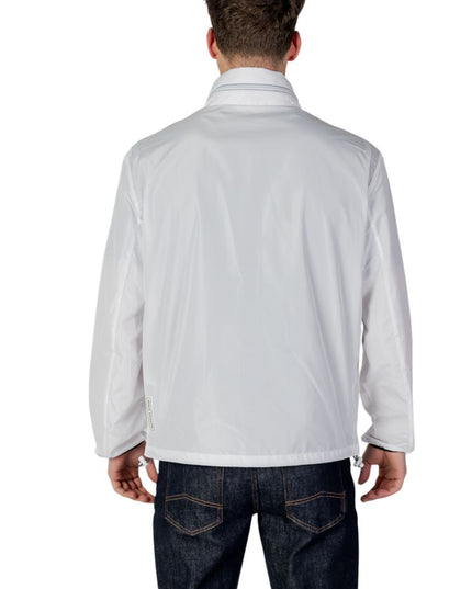 Armani Exchange White Polyester Shell Jacket
