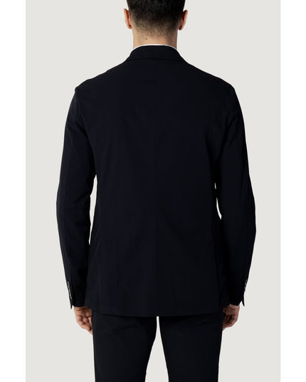 Armani Exchange Blue Cotton Blazer