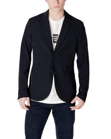 Armani Exchange Black Cotton Blazer