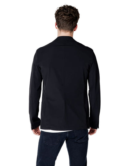 Armani Exchange Black Cotton Blazer
