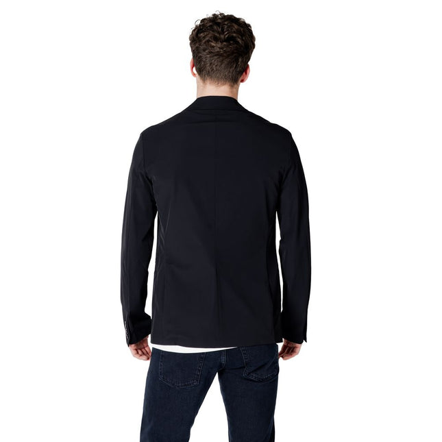 Armani Exchange Black Cotton Blazer