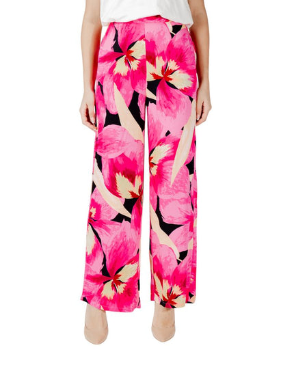 Only Pink Viscose Casual Pants