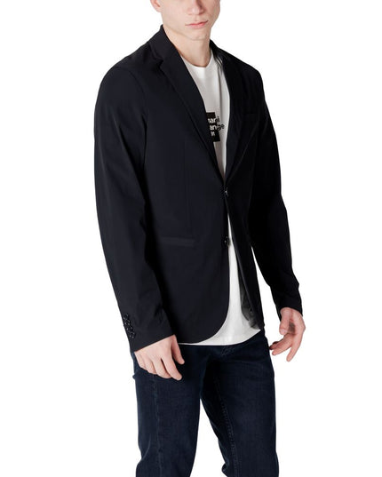 Armani Exchange Black Cotton Blazer