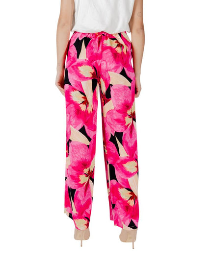 Only Pink Viscose Casual Pants