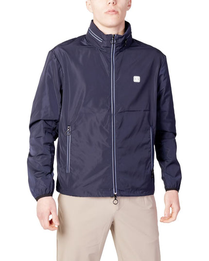 Armani Exchange Blue Polyester Shell Jacket