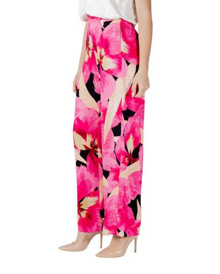 Only Pink Viscose Casual Pants