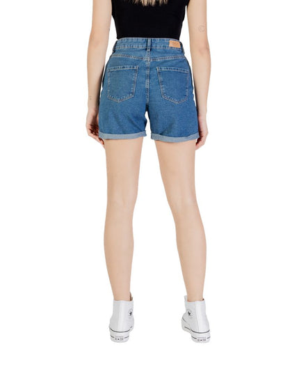 Only Blue Cotton Shorts