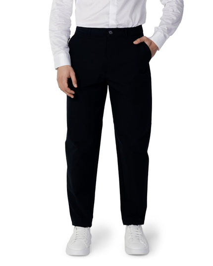 Armani Exchange Blue Cotton Casual Pants