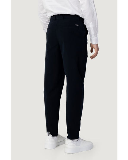 Armani Exchange Blue Cotton Casual Pants