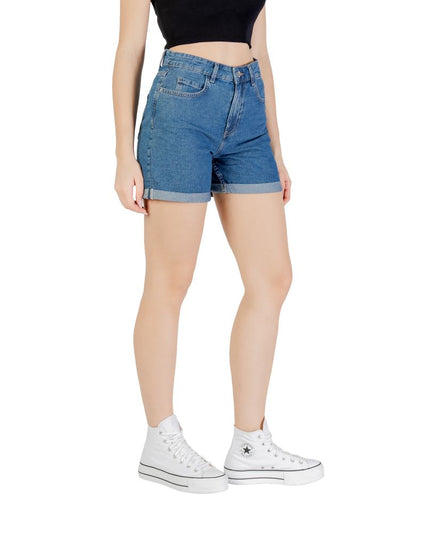 Only Blue Cotton Shorts