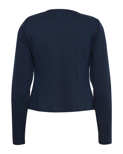 ICHI Blue Polyester Blazer