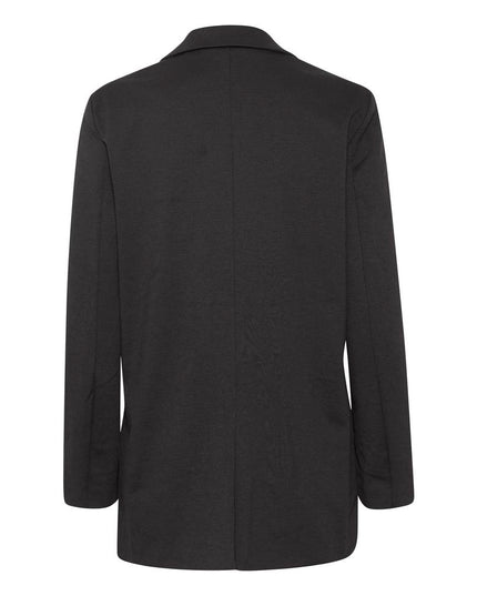 ICHI Black Recycled Polyester Blazer