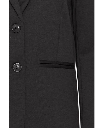ICHI Black Recycled Polyester Blazer