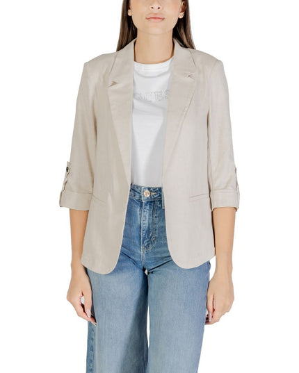 Only Beige Linen Blazer