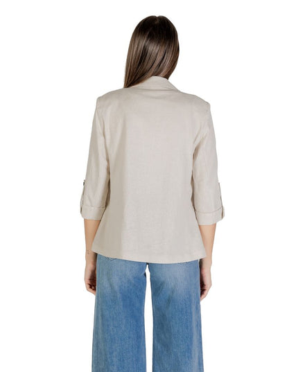 Only Beige Linen Blazer