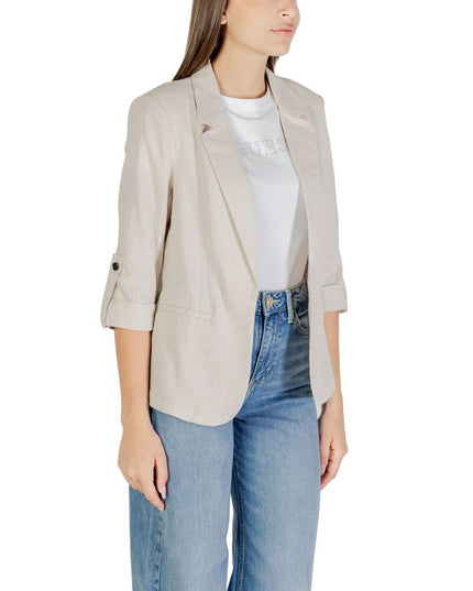 Only Beige Linen Blazer